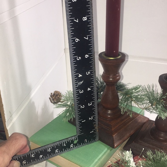 Vintage wooden candle holders - Picture 3 of 8